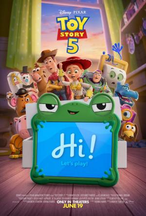 Cartel de Toy Story 5 con Woody y Jessie
