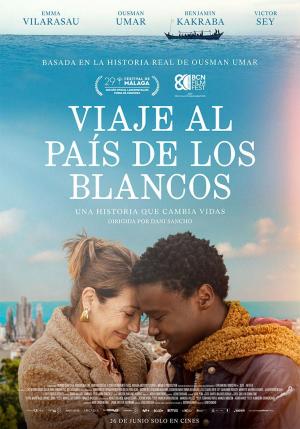 Cartel de la película sobre la historia de un joven ghanés en busca de un futuro en Europa.