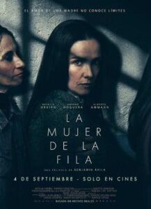Cartel de La mujer de la fila, con Natalia Oreiro en primer plano.
