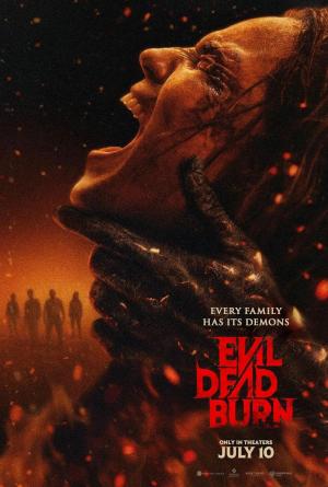 Cartel de la película con escenas de horror y posesiones demoníacas.