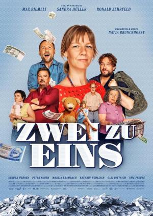 Cartel de la película Este/Oeste mostrando una escena de los años 90 en Alemania.