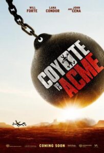 Coyote y su abogado en un tribunal en Coyote vs. Acme.