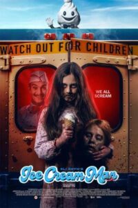 Escena de terror con niños y un vendedor de helados.