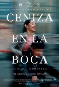 Cartel de la película que muestra a Lucila en un entorno urbano.