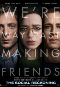 Cartel de la película con temática sobre redes sociales y tecnología.