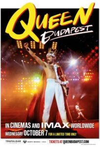 Freddie Mercury actuando en el concierto de Queen en Budapest.