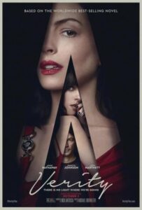 Cartel de la película Verity, mostrando a Anne Hathaway y Dakota Johnson.